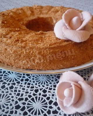 Пышный бисквит для торта Ангельский