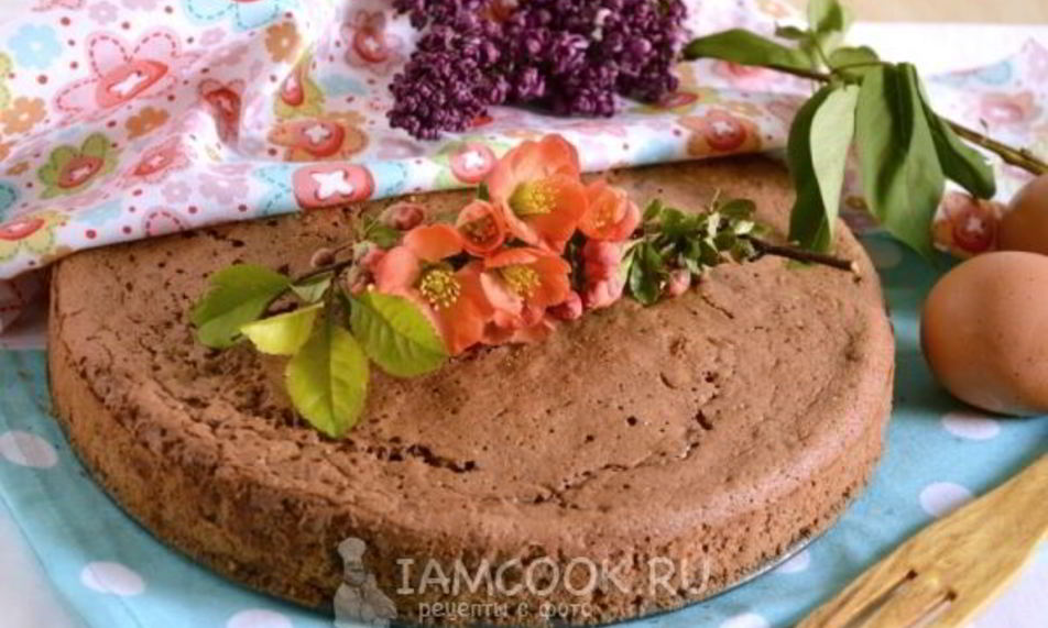 Рецепт шоколадный бисквит с кофейным ликером