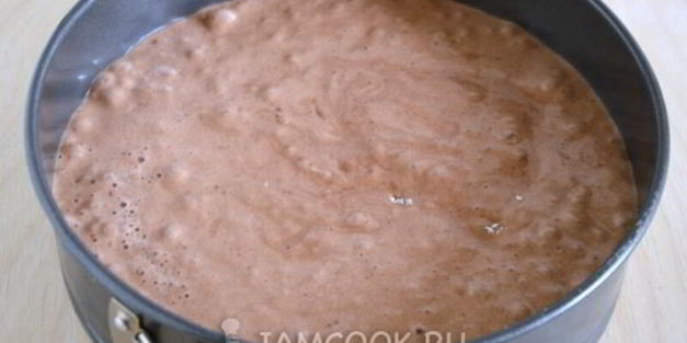 шоколадный бисквит с кофейным ликером