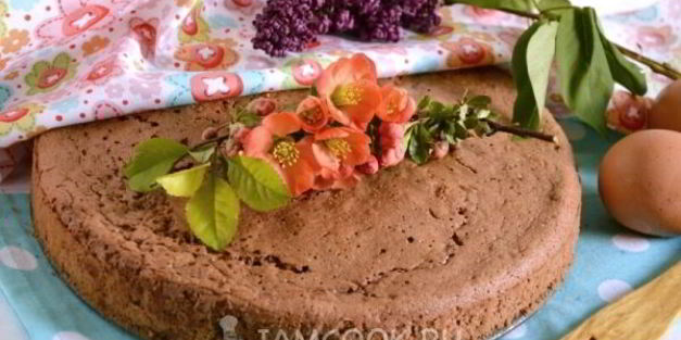 шоколадный бисквит с кофейным ликером