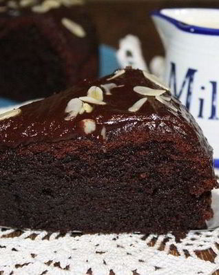 Шоколадный трюфельный торт