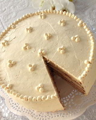 Швейцарский миндальный торт