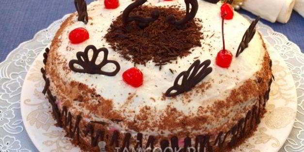 торт черный лес