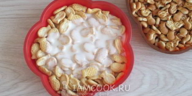 торт из печенья рыбки