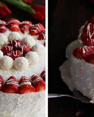 Торт Клубничный Рафаэлло