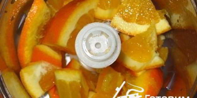 торт рождественская елка с апельсинами и миндалем