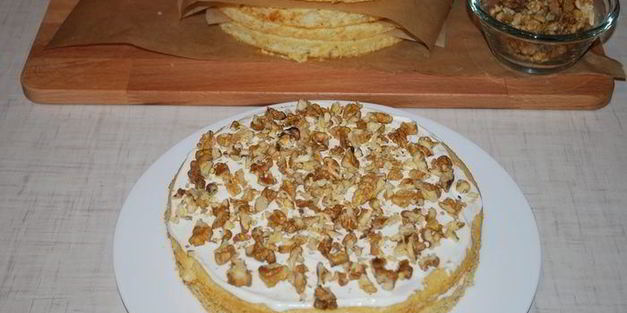 торт сливочные снежинки