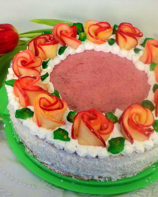 Торт Венок из роз