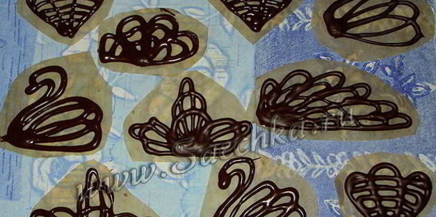 украшение тортов шоколадом