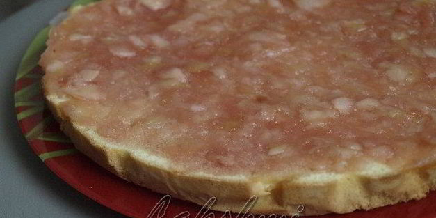 яблочный торт с карамелизированными хлопьями