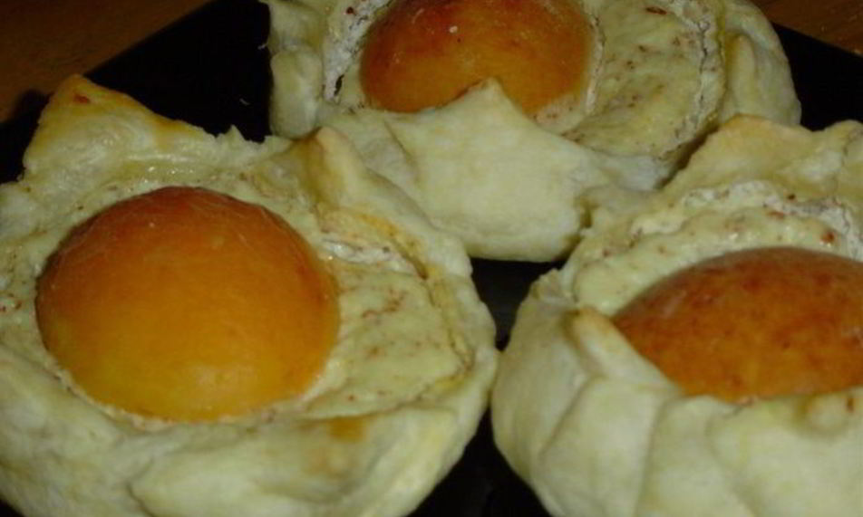 Рецепт творожно-абрикосовые слойки