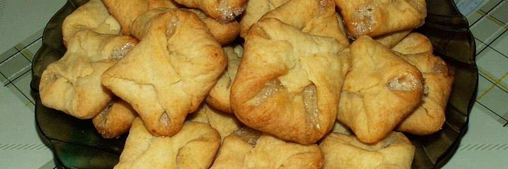 Творожные конвертики с сахаром