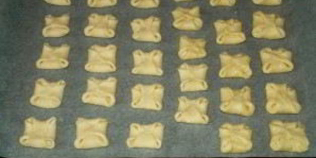 творожные конвертики с сахаром