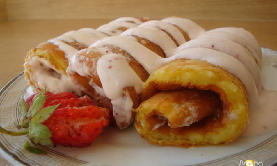 Рецепт творожные рулетики