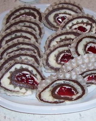 Вафельный рулет