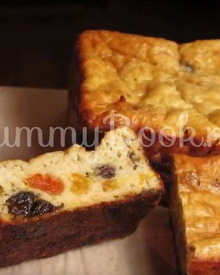 Выпечка диетическая из геркулеса с творогом и сухофруктами