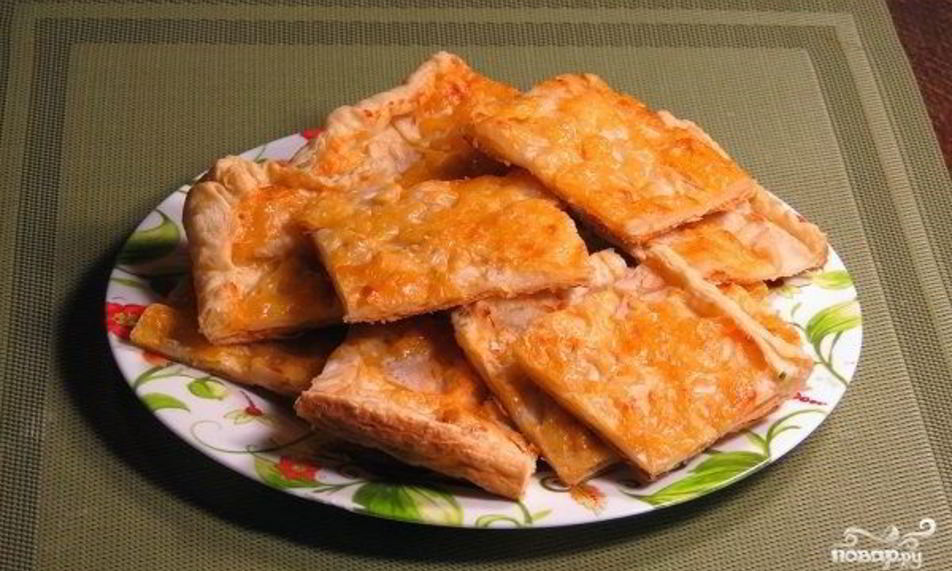 Рецепт выпечка из слоеного теста в духовке