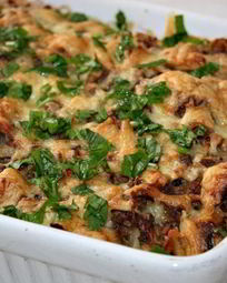 Запеканка с грибами