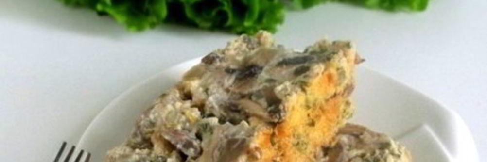 Грибная запеканка в духовке