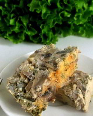 Грибная запеканка в духовке