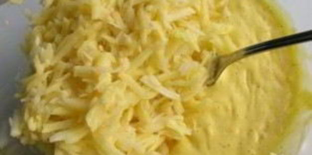 картофельная запеканка из тертого картофеля