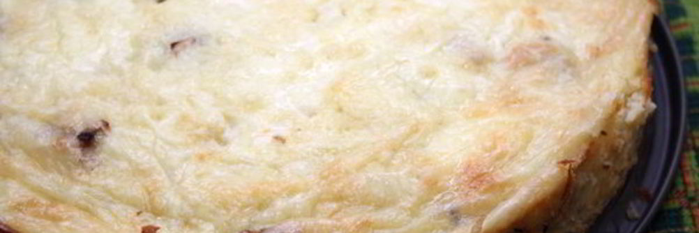 Картофельная запеканка с грибами