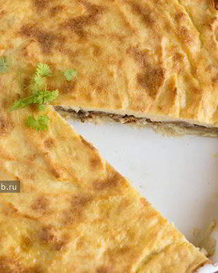 Картофельная запеканка с лисичками