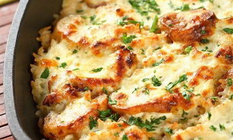 Рецепт картофельная запеканка с мясом и грибами