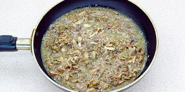 картофельная запеканка с рыбными консервами