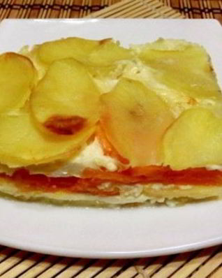 Картофельная запеканка с тыквой постная