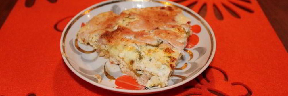 Куриная запеканка с творогом