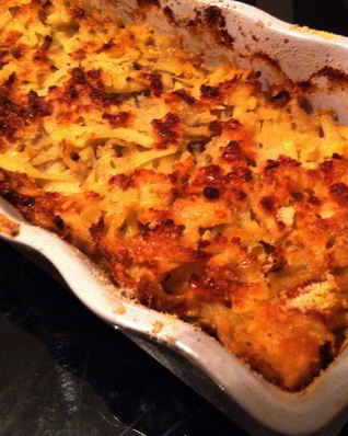 Мясная запеканка болоньезе