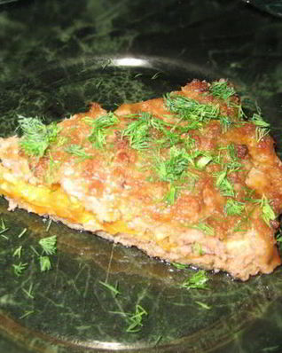 Мясная запеканка с морковью и сыром