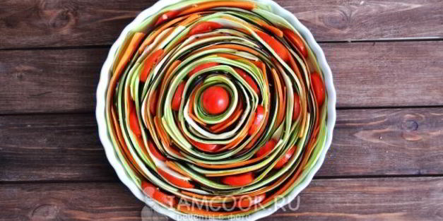 овощная запеканка радужная