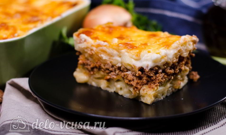 Рецепт пастицио – греческая макаронная запеканка