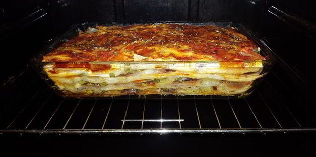 постная запеканка с баклажанами