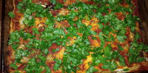 постная запеканка с баклажанами