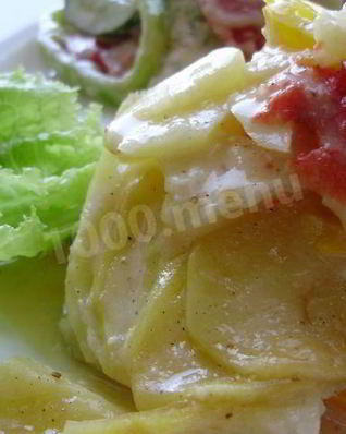 Простая запеканка в микроволновке