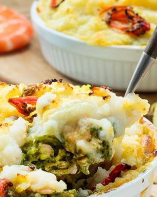 Пряная рыбная запеканка