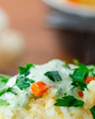 Рисовая запеканка с цветной капустой