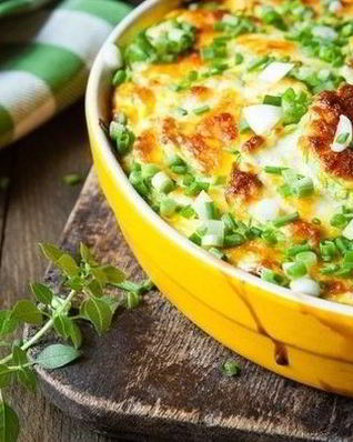 Сырно овощная запеканка