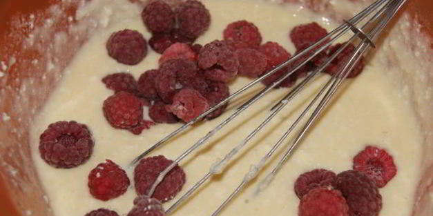 творожная запеканка малинка