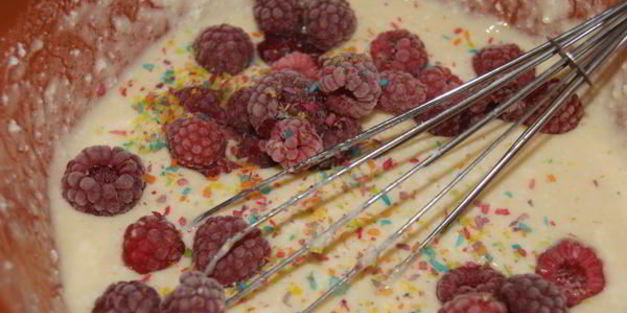 творожная запеканка малинка