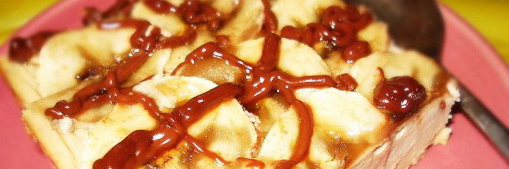 Творожная запеканка с бананом