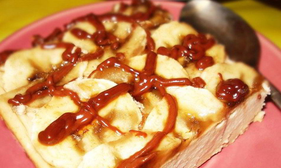 Рецепт творожной запеканки с бананома