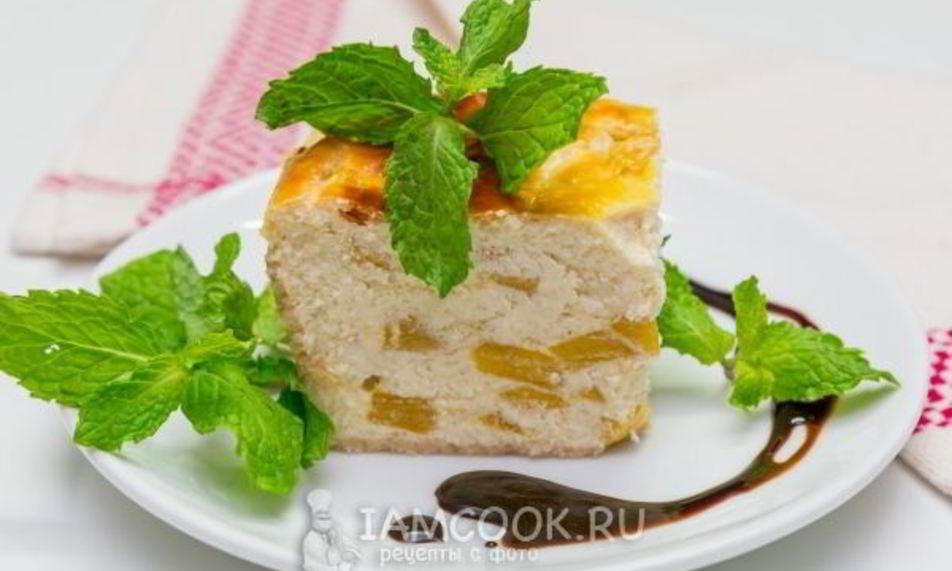 Рецепт творожная запеканка с манго
