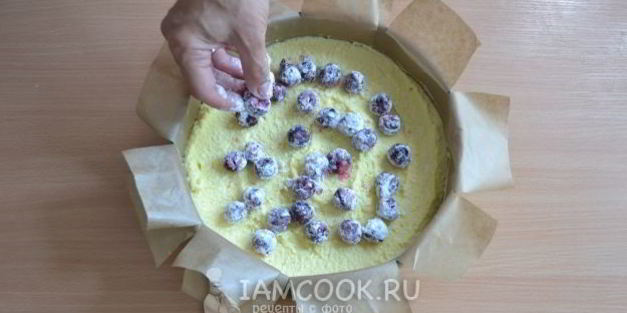 творожная запеканка с вишней