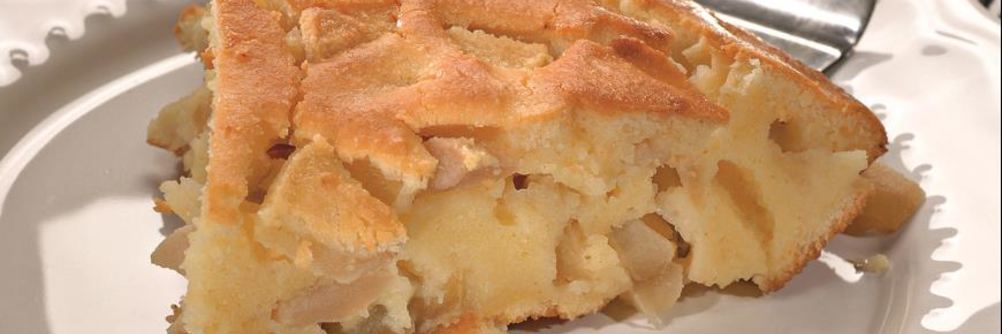 Творожная запеканка с яблоками