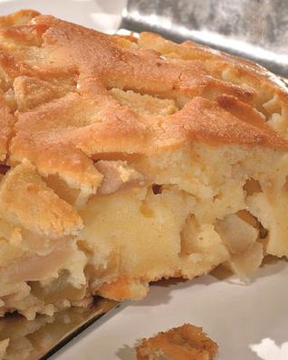 Творожная запеканка с яблоками