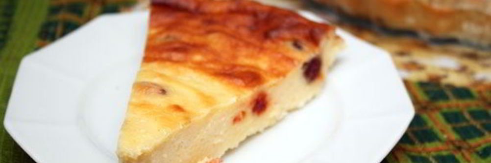 Творожная запеканка со сметаной